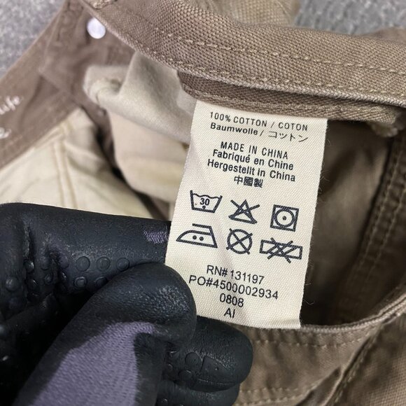 Keen Pants Men's 32 x 34 Brown Double Knee Cargo Work Hiking Canvas Duck Flint - Picture 10 of 15